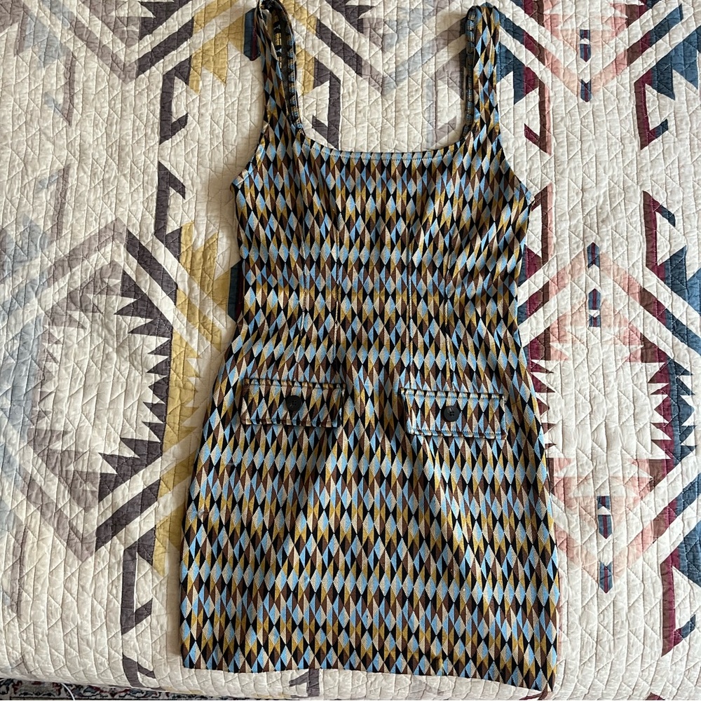 Zara Jacquard Mini Dress